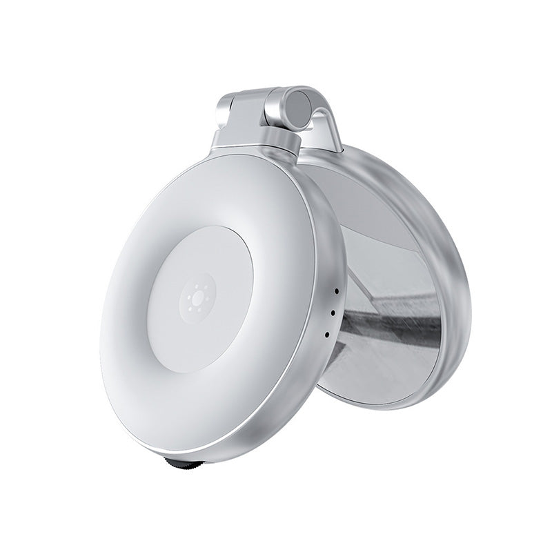 Luce Selfie Magnetica per Smartphone – Ring Light LED Bellezza, 3 Temperature Colore Regolabili, Portatile Pieghevole con Specchio - S5