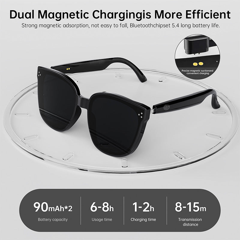Occhiali da Sole Bluetooth Intelligenti – Audio Open-Ear, Microfono Integrato, Controllo Touch, Protezione UV, Design Unisex - HY1001/HY1002/HY1008