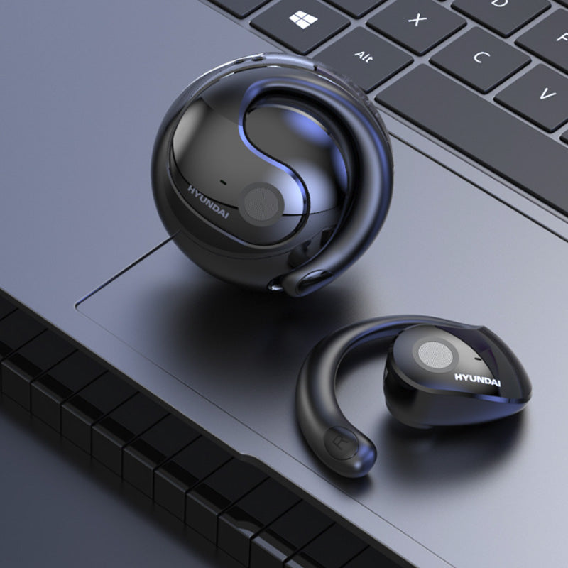 Auricolari Bluetooth | con versione  AI Multilingue, Design Sferico, Gancio Anticaduta, Audio Hi‑Fi, Portata 10 m, Riduzione Rumore – Ideali per Sport, Viaggi, Lavoro e Uso Quotidiano