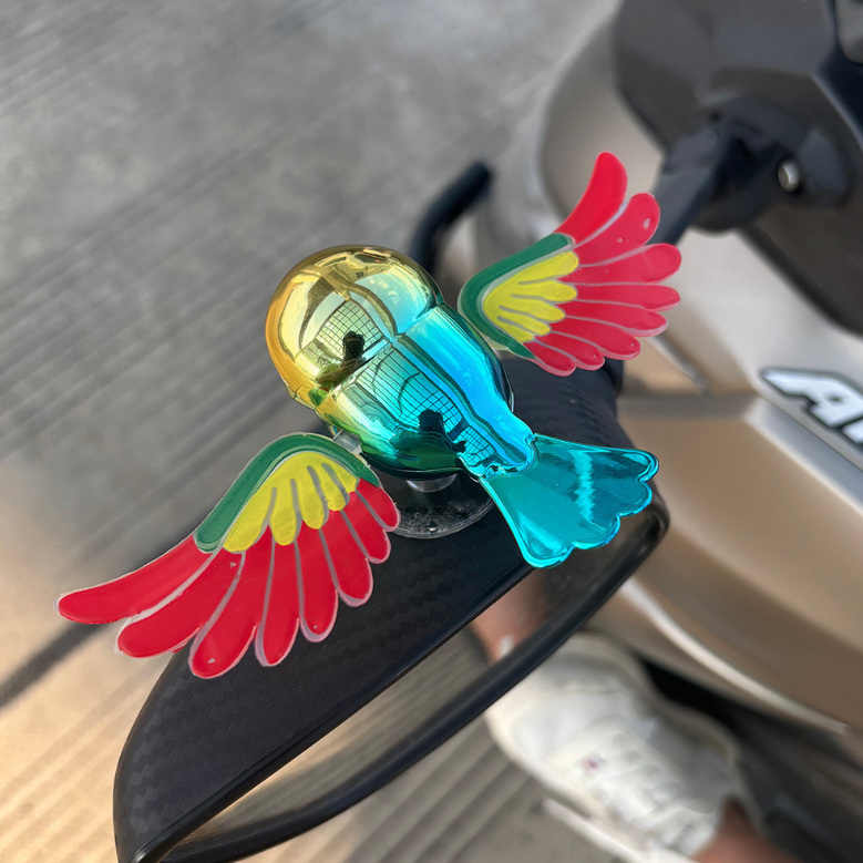 Uccellino Bionico Swing Wings – Decorazione Auto/Moto che Vola col Vento! - AD01