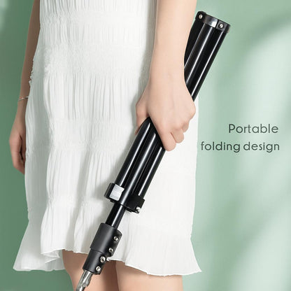 LED Ring Light da 10" con Treppiede Regolabile fino al 210cm e supporto telefono incluso  – Ideale per Live Streaming, Video e Make-up - LC-010