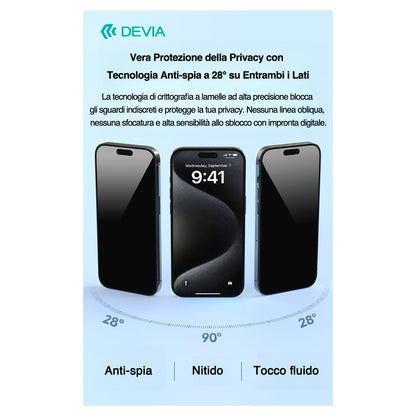 Devia pellicola in TPU Soft privacy lucida - effetto privacy a 28° - delicato per gli occhi - R213