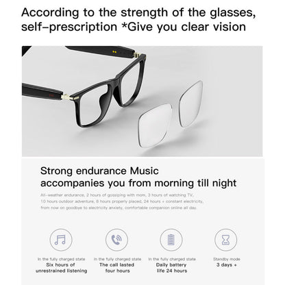 Occhiali Audio Intelligenti: Chiamate Telefoniche, Ascolto Musica, Controllo Touch, Assistente Vocale, Protezione UV, Modello Elegante Unisex - M01