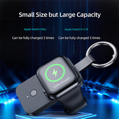 Portachiavi Power Bank per Apple Watch | Compatibile fino alla Serie 8 | 1000mAh | Fino a 3 Ricariche - V9A