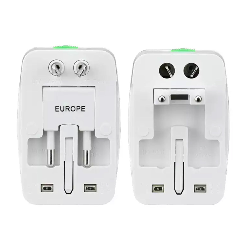 Adattatore Universale da Viaggio — Presa Multipla con Standard UK/USA/EU + 2 USB + 1 USB-C -931E