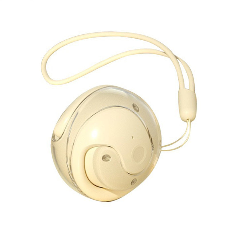 Auricolari Bluetooth 5.3 con Gancio per Orecchio – Cuffie Sportive, Vestibilità Comoda, Riduzione Rumore, Lunga Autonomia, Trasmissione a Conduzione, Portata 10m, Nero/Beige – EP1632