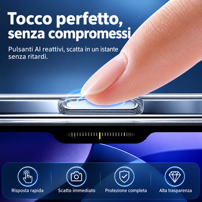 Cover Trasparente PC + TPU per iPhone – Antiurto, Anti ingiallimento ,Anti-Impronte e Anti-Graffio, Alta Trasparenza, Compatibile con MagSafe – 1110