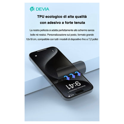Devia pellicola in TPU Soft privacy lucida - effetto privacy a 28° - delicato per gli occhi - R213