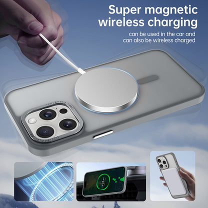 Cover per iPhone - Trasparente effetto fumé - Soft touch + Anti impronte - compatibile per magsafe - 6030
