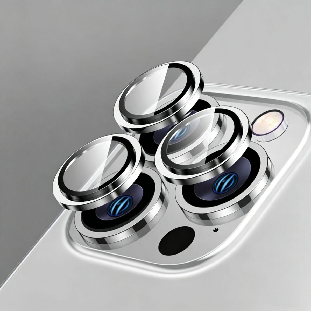 Cerchietti copri-lente effetto metallo per iPhone – Proteggi Obiettivo e Lenti, Design Singolo per Fotocamera - 1021