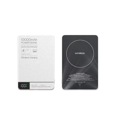 Power Bank Magnetico｜Anti-surriscaldamento・Display LED｜Design sottile e leggero｜5000/10000mAh｜ Compatibile iPhone e Android – Q1/Q2