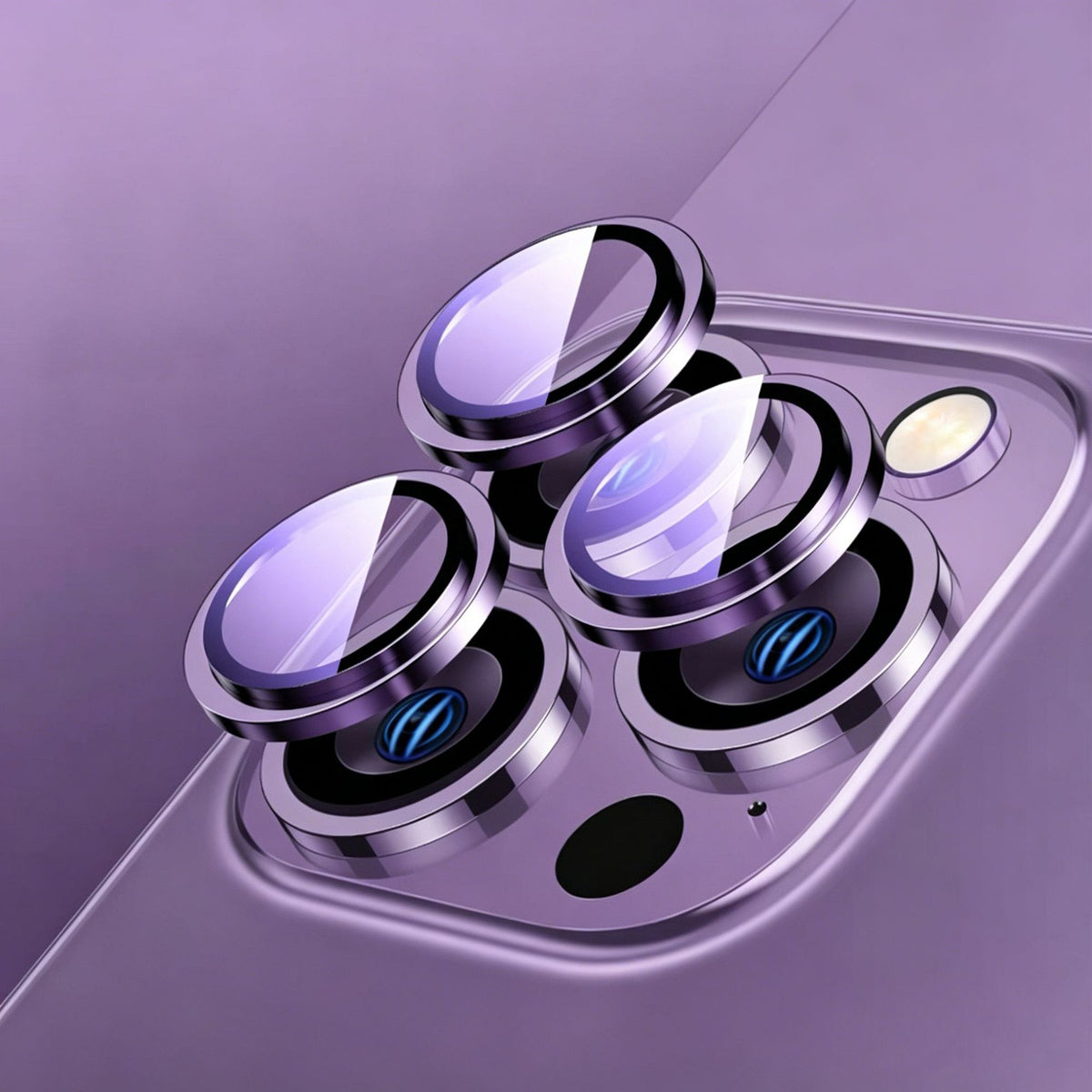 Cerchietti copri-lente effetto metallo per iPhone – Proteggi Obiettivo e Lenti, Design Singolo per Fotocamera - 1021