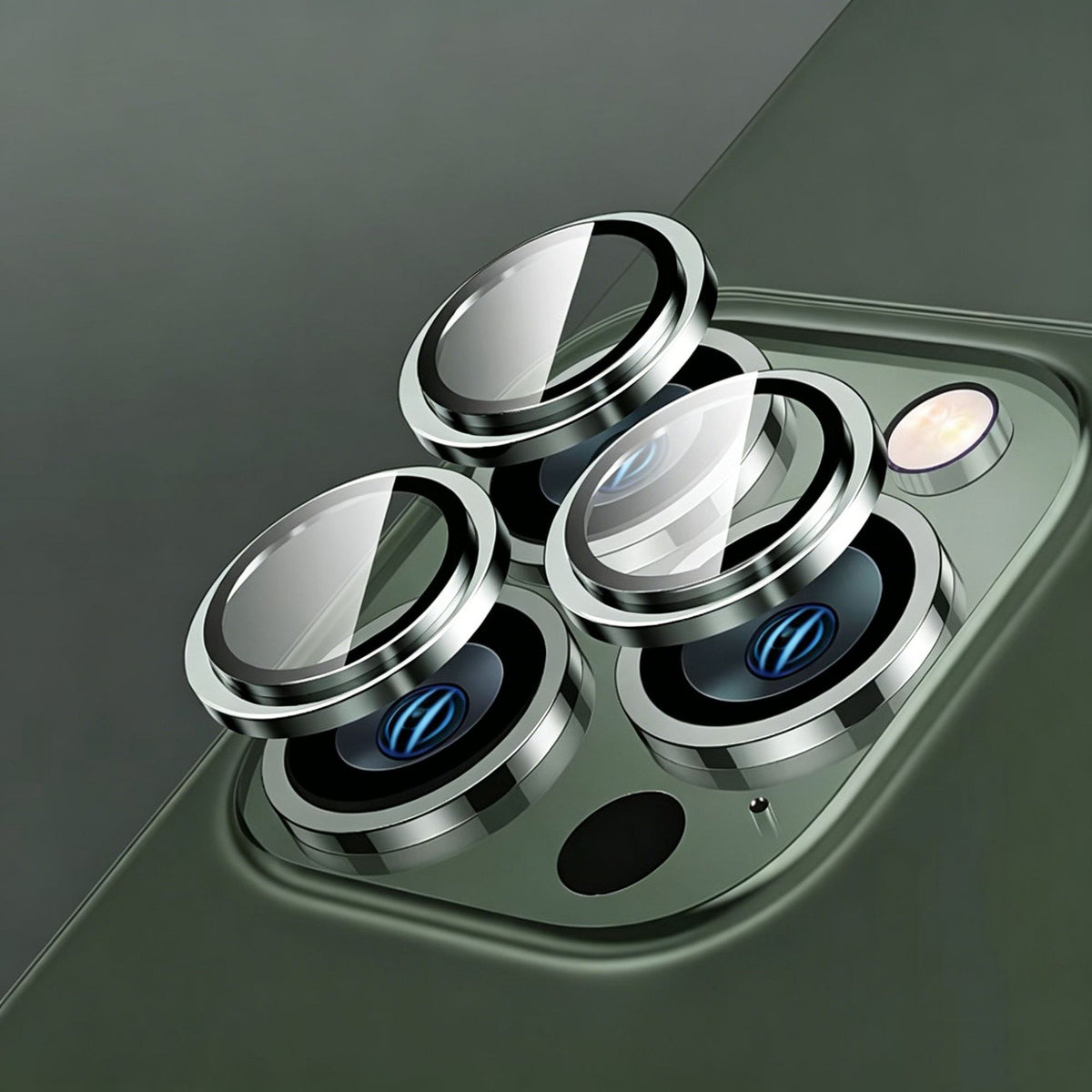 Cerchietti copri-lente effetto metallo per iPhone – Proteggi Obiettivo e Lenti, Design Singolo per Fotocamera - 1021