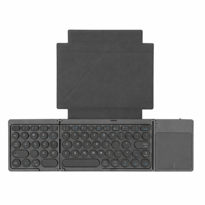 Tastiera Bluetooth Pieghevole a Tre Ante con Touchpad Integrato |compatibile con smartphone tablet e laptop - B033
