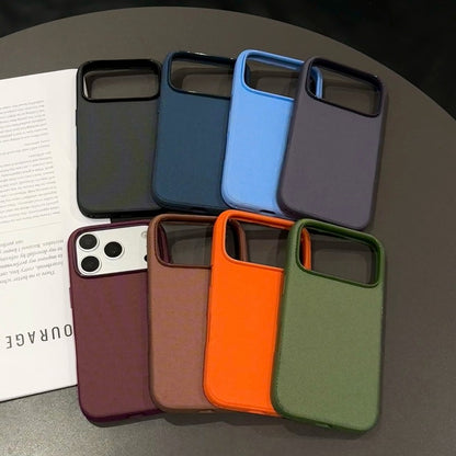 Cover Magnetica per iPhone, Protettiva Antiurto con Finitura Testurizzata e Bordi Rialzati-CS19