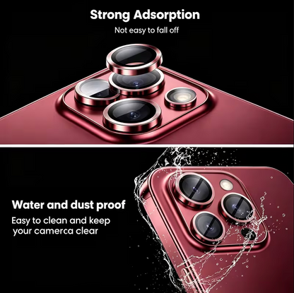 Cerchietti copri-lente effetto metallo per iPhone – Proteggi Obiettivo e Lenti, Design Singolo per Fotocamera - 1021