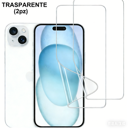 2 Pezzi Pellicola protettiva in idrogel morbida, tatto più confortevole, anti-urto e anti-impatto, autorigenerante