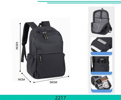 Zaino Multifunzione 2217 - Impermeabile Capiente con Tasca per Tablet e Tasche Frontali e Laterali Ideale per Scuola Lavoro e Viaggi 30x14x43 cm