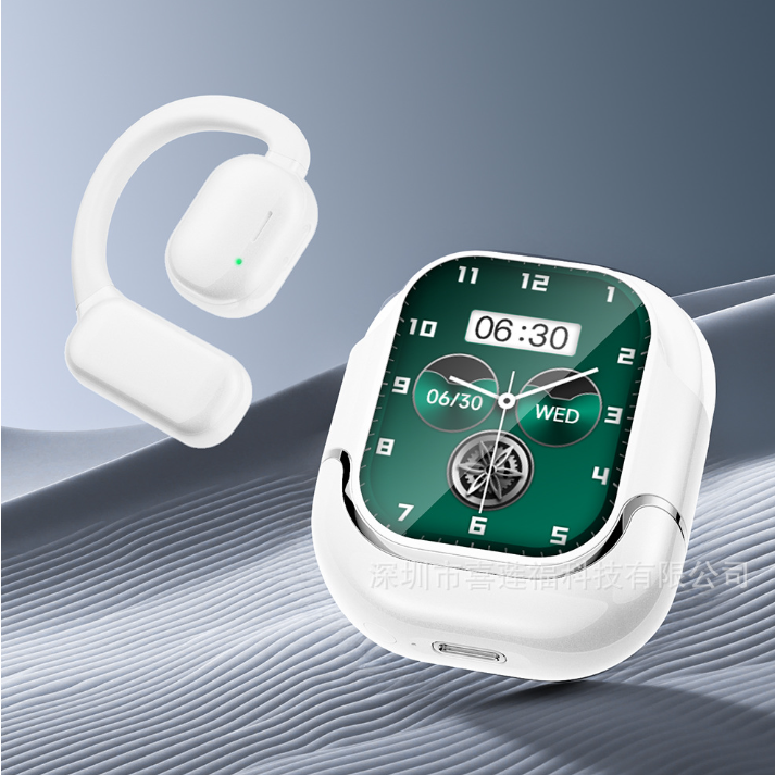 Auricolari AI G305 con Traduzione Intelligente | Bluetooth Sportivi a Clip, Schermo LED Smart & Design Ergonomico