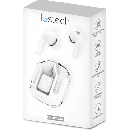 LOSTECH PREMIUM LS-DES23W Auricolari True Wireless - White