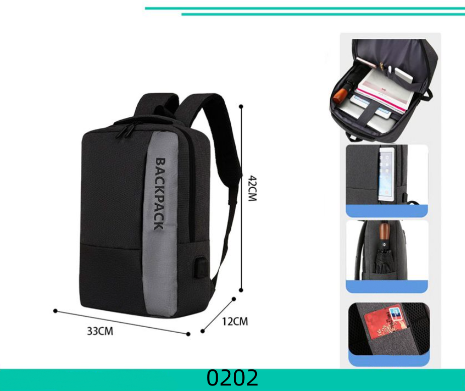 Zaino Multifunzione 0202/1918/2283 - Capiente Organizzato Design Moderno e Pratico per Lavoro Scuola e Viaggi