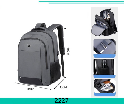 Zaini Multifunzione 2228/7 - Capienti Organizzati Design Moderno Struttura Solida Spallacci Imbottiti Interni Ampio Scomparto Principale Tasche Frontali e Laterali