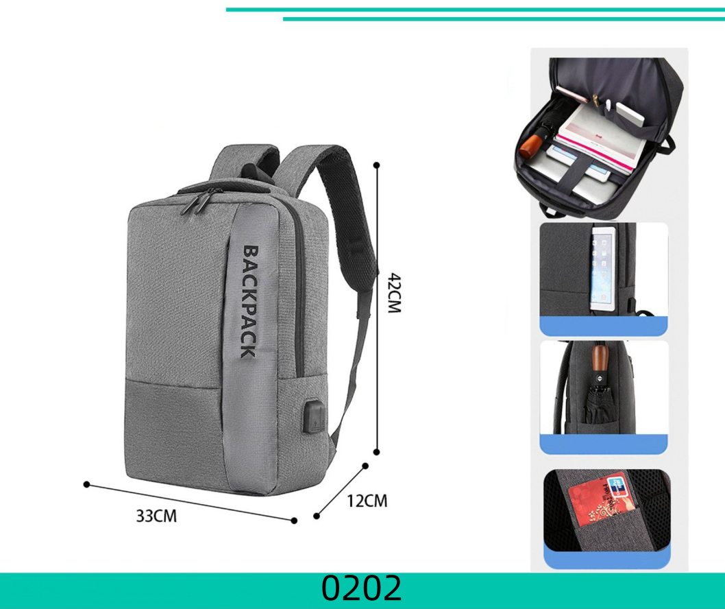Zaino Multifunzione 0202/1918/2283 - Capiente Organizzato Design Moderno e Pratico per Lavoro Scuola e Viaggi
