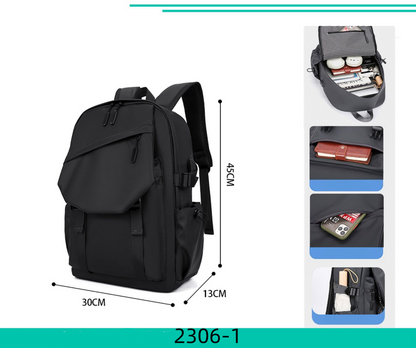 Zaino Multifunzione 2305/2306-1 - Impermeabile Capiente e Organizzato con Scomparti Multipli e Tasche Intere per Laptop Libri e Accessori