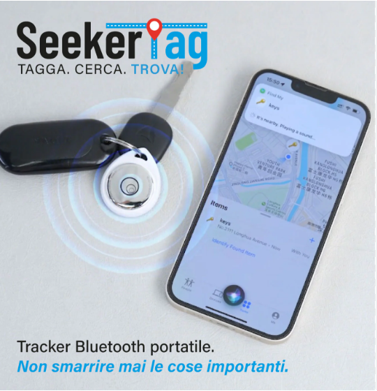 SeekerTag Bluetooth per iPhone  | Chiavi, zaini, portafogli, valigie e animali - LS-DI29