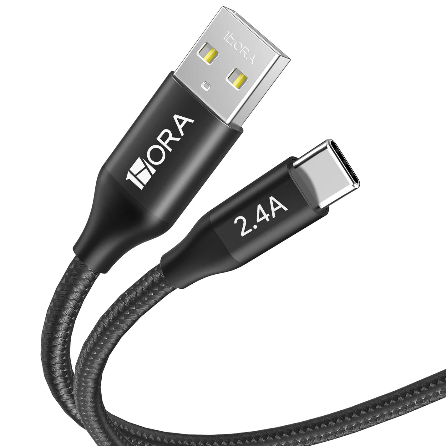 Cavo USB-A ➜ USB-C/LIGHTNING Intrecciato 1m | Ricarica Rapida 2.4A & Alta Resistenza - CAB249/CAB250