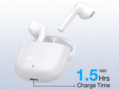 Auricolari Wireless AUT201 Bluetooth 5.3 con 22 Ore di Riproduzione Bassi Profondi e Design In-Ear Comodo Comandi Touch Ultraleggeri 3,37 g