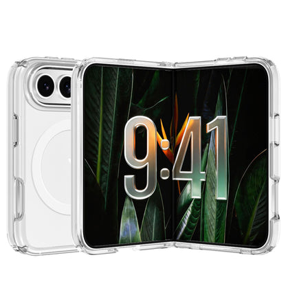 Custodia Trasparente Magnetica per SmartphonePieghevole, Magneti N52, Bordi Rialzati ProtezioneSchermo e Fotocamera, Compatibile con AccessoriMagnetici - DUO01