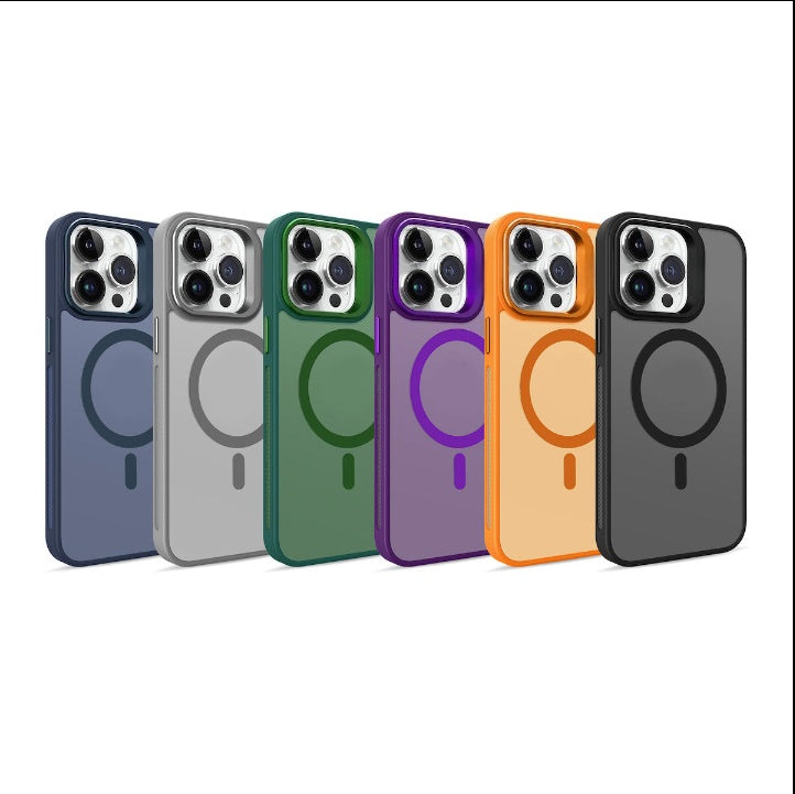 Cover iPhone con Supporto Fotocamera Integrato – Semi-trasparente, Compatibile MagSafe - 1107