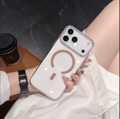 Cover Trasparente Magsafe per iPhone | PC Rigido Anti-Graffio e ingiallimento  – Stile Minimal-CS08