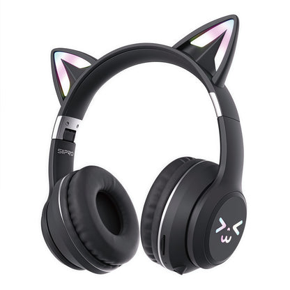 Cuffie wireless con illuminazione LED stile Hello Kitty