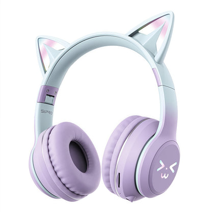 Cuffie wireless con illuminazione LED stile Hello Kitty