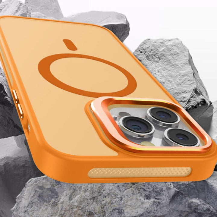 Cover iPhone con Supporto Fotocamera Integrato – Semi-trasparente, Compatibile MagSafe - 1107
