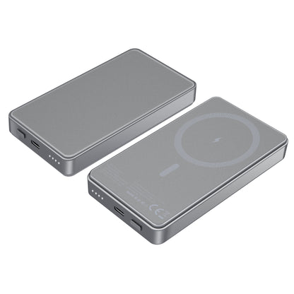 Power Bank Magnetico MagSafe con supporto e cavo Type C integrato - per Android e iPhone - 10000mAh - Ricarica Veloce - C05