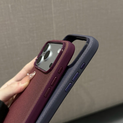 Cover Magnetica per iPhone, Protettiva Antiurto con Finitura Testurizzata e Bordi Rialzati-CS19