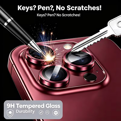 Cerchietti copri-lente effetto metallo per iPhone – Proteggi Obiettivo e Lenti, Design Singolo per Fotocamera - 1021