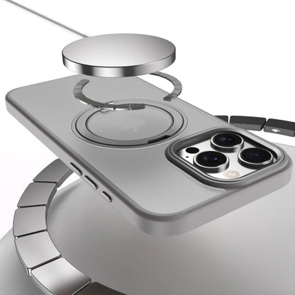 Cover con Supporto Rotante a 360°, Trasparente Effetto Fumé – Bordi Colorati, Compatibile MagSafe - CS05