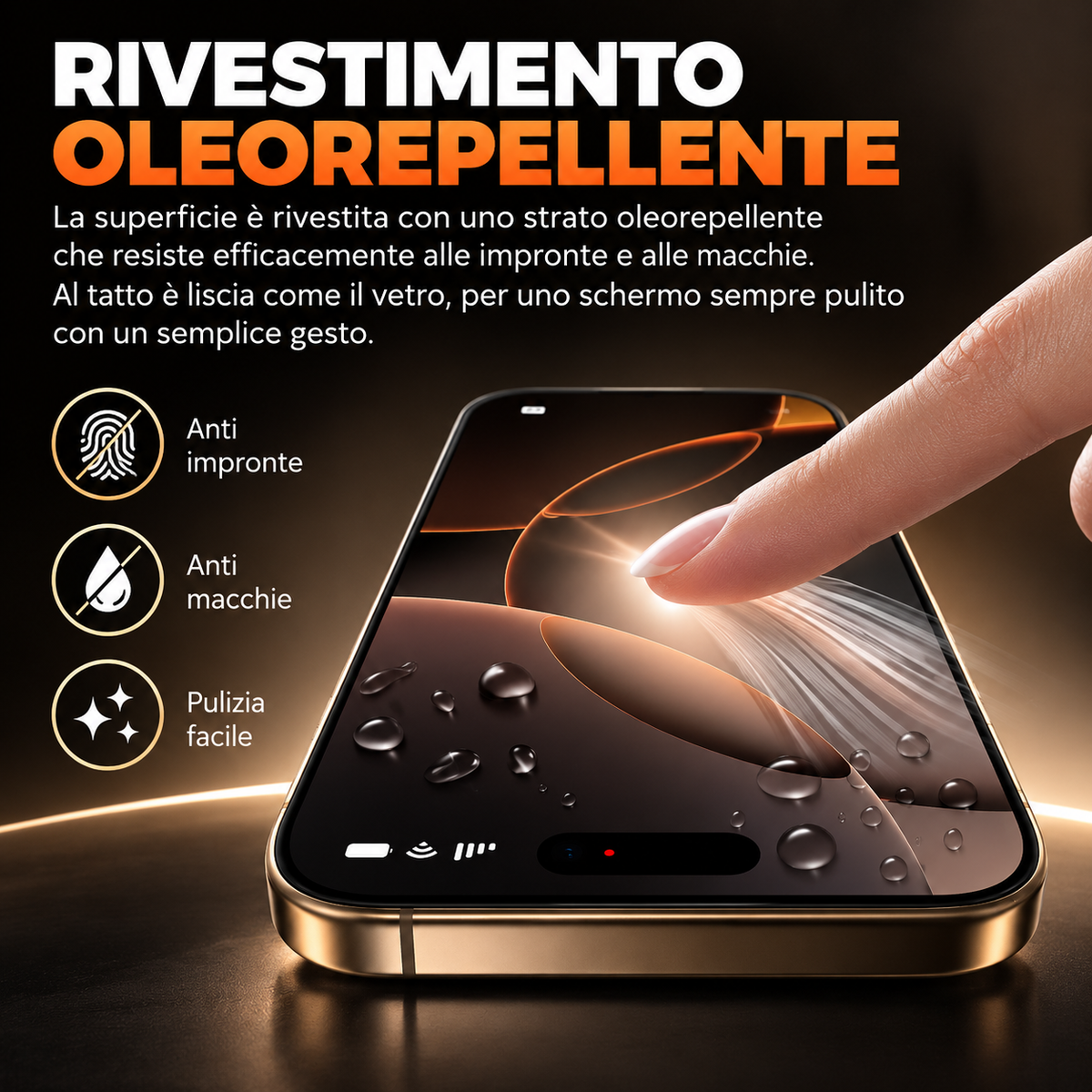 Pellicola Protettiva in Vetro Temperato per iPhone | 2 Pezzi con Kit di Applicazione Antipolvere | Alta Trasparenza | Anti-Impronte | Protezione Antiurto | Applicazione Facile e Precisa - MAGIC