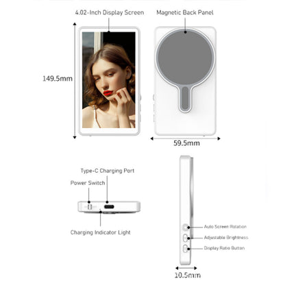 Dispositivo di Mirroring Wireless 6-in-1 – Schermo Magnetico, Monitor Posteriore, Selfie Bluetooth