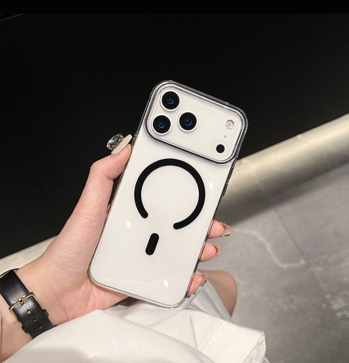 Cover Trasparente Magsafe per iPhone | PC Rigido Anti-Graffio e ingiallimento  – Stile Minimal-CS08