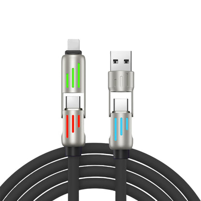 Cavo Bestseller 240W RGB con Luce a Colonna｜4 in 1 Due-in-Due｜Compatibile Android/ Apple / Type-C Mod. CV11