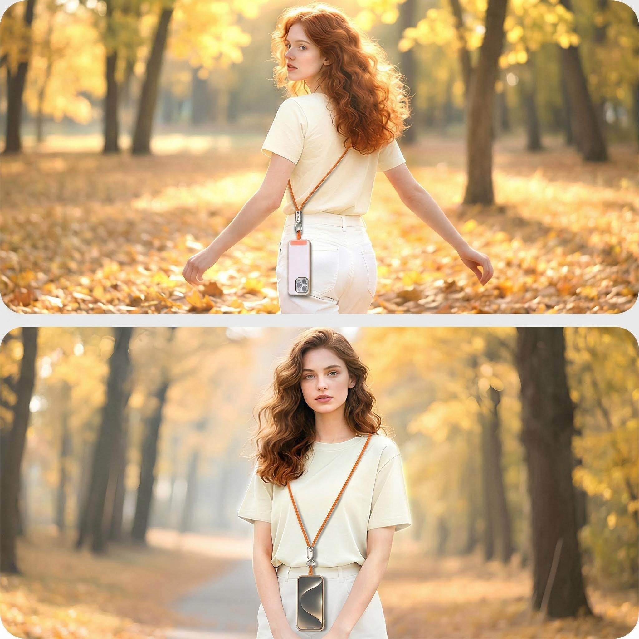 Laccetto per Smartphone con ricarica rapida Type-C 240W | materiale Nylon resistente | per polso e tracolla- V48