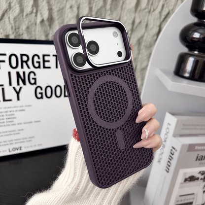 Mediatech Cover Magnetica Antiurto con Design a Nido d’Ape, Supporto Stand e Dissipazione del Calore per iPhone-CS11