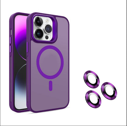Cover iPhone con Supporto Fotocamera Integrato – Semi-trasparente, Compatibile MagSafe - 1107