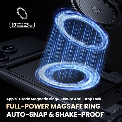 Supporto Magnetico Auto con Ventosa a Vuoto + Profumatore Integrato | Rotazione 4 Assi | MagSafe Ultra Potente - A15