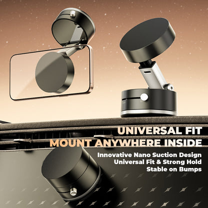 NanoVac – Il Supporto Magnetico di nuova generazione con Tecnologia Nano + Vuoto, Compatibile con Tutti gli Smartphone, Pieghevole e Resistente, Perfetto per Auto, Casa e Ufficio Mod. A2 Pro
